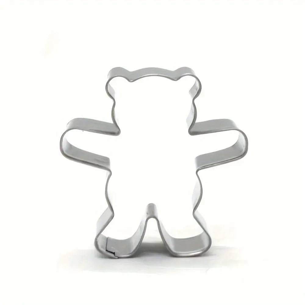 Emporte-pièces Oursons en Acier Inoxydable - 5 Molds pour Biscuits Festifs emportepieces