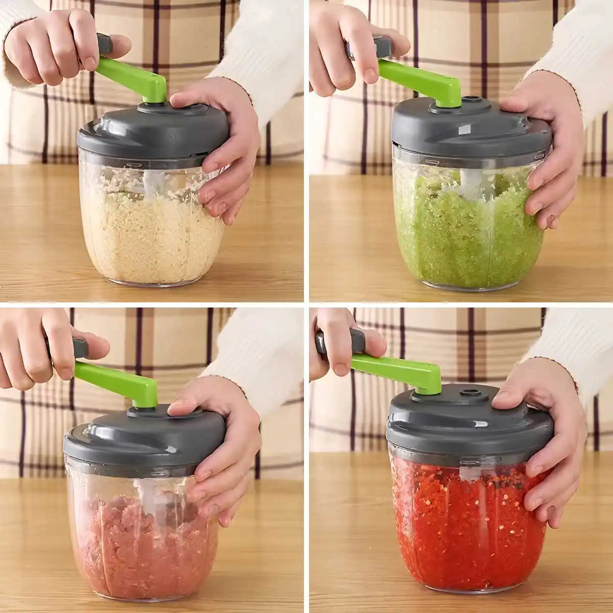 Hachoir Manuel 520ml pour Viande et Légumes avec Poignée Ergonomique hachoir manuel