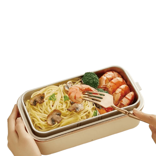 Lunch Box Chauffante Électrique 45W 800ml — Cuve Inox 304, Sans Eau, 70°C lunchboxchauf