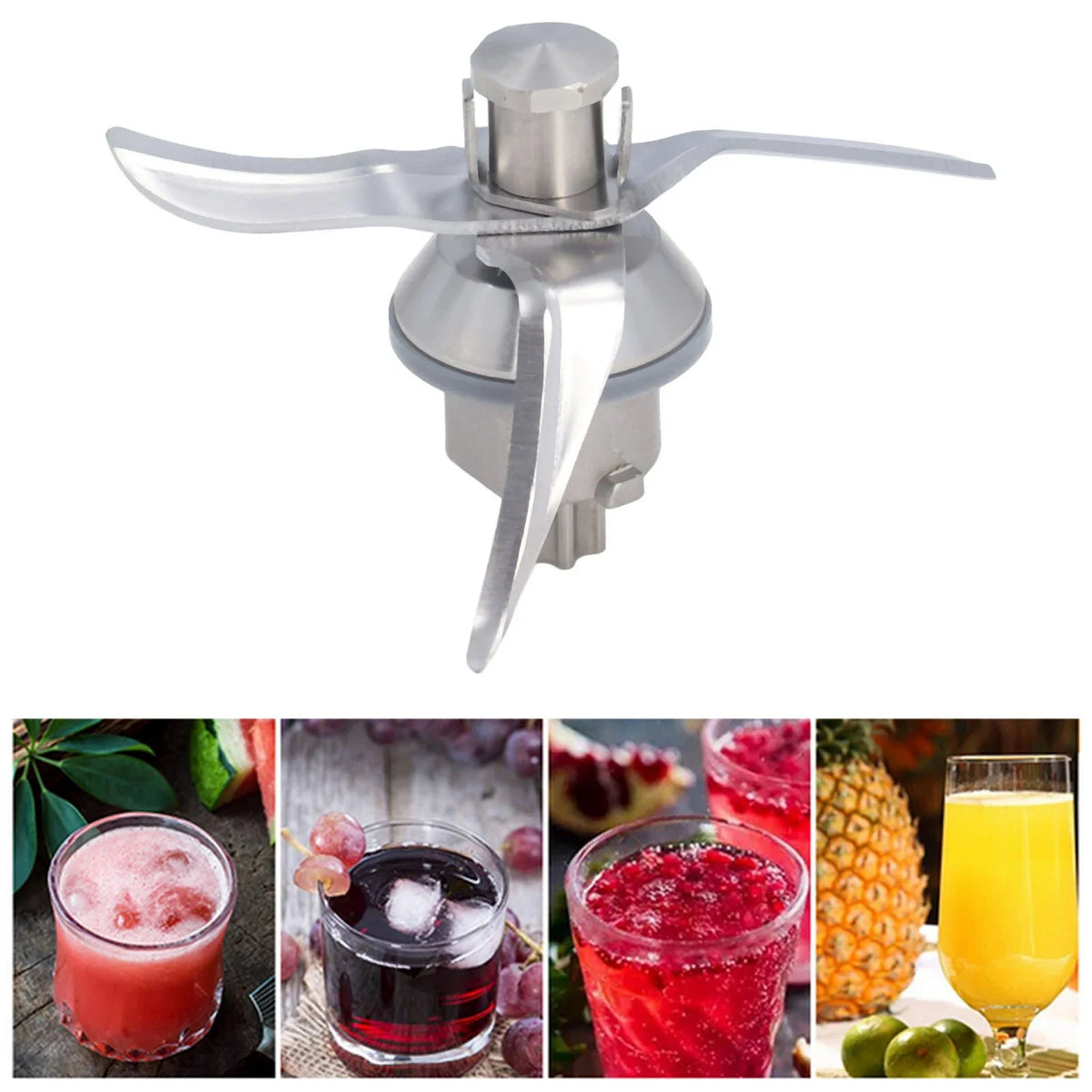Couteau Thermomix TM21 Inox – Lame de Rechange à Lames Lisses avec Joint