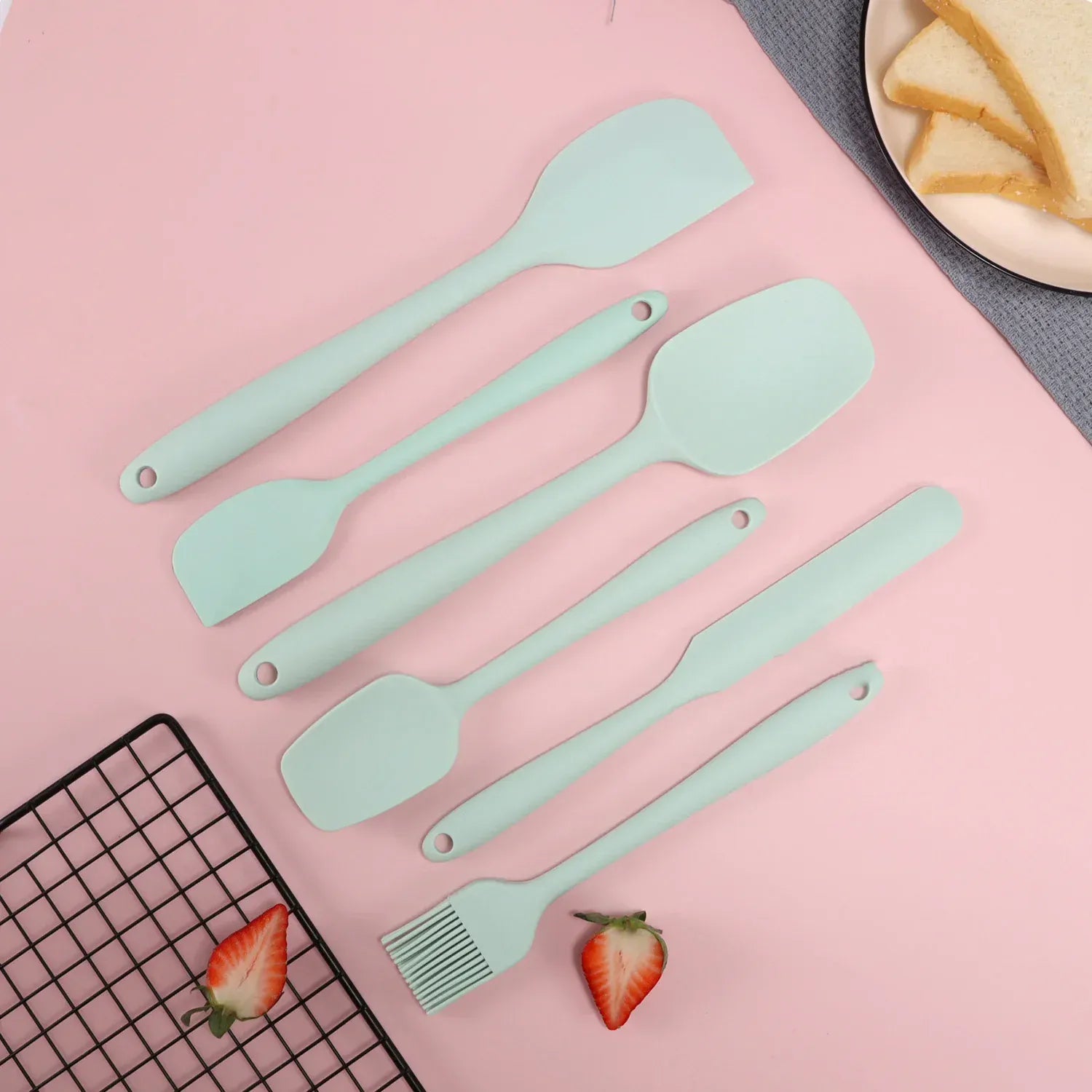 Set Spatules Silicone 6 Pièces Résistantes à la Chaleur pour Cuisine spatule en silicone