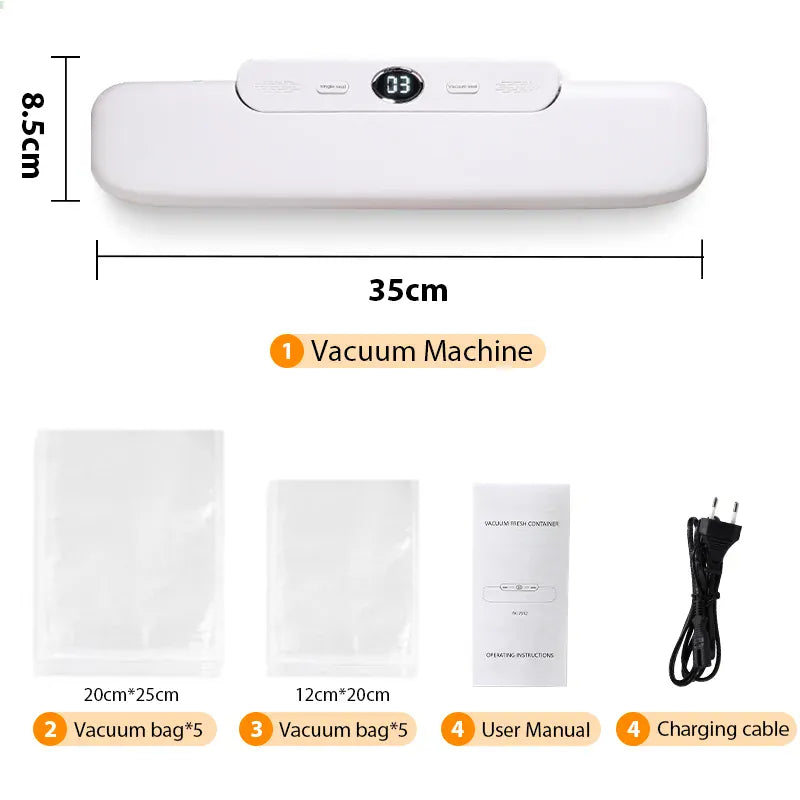 Machine Sous Vide Alimentaire avec 10 Sacs Inclus - Pratique et Efficace sv