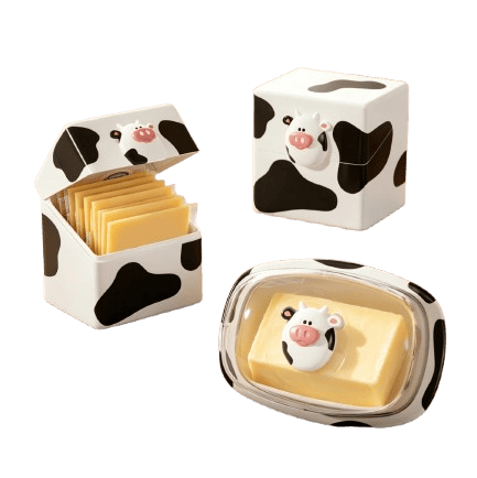 Boîte de Conservation avec Couvercle pour Beurre et Fromage