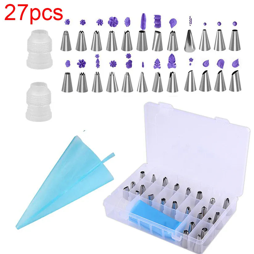 Douilles à pâtisserie en acier inoxydable - 24 pièces pour décoration gâteaux douillepoche