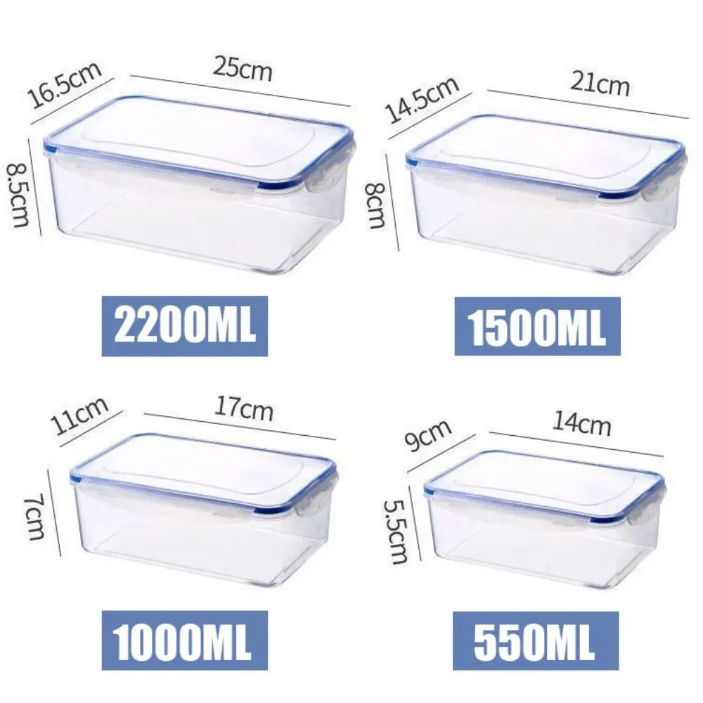 Lot de 4 Boîtes Hermétiques Conservation Boîtes Hermétiques