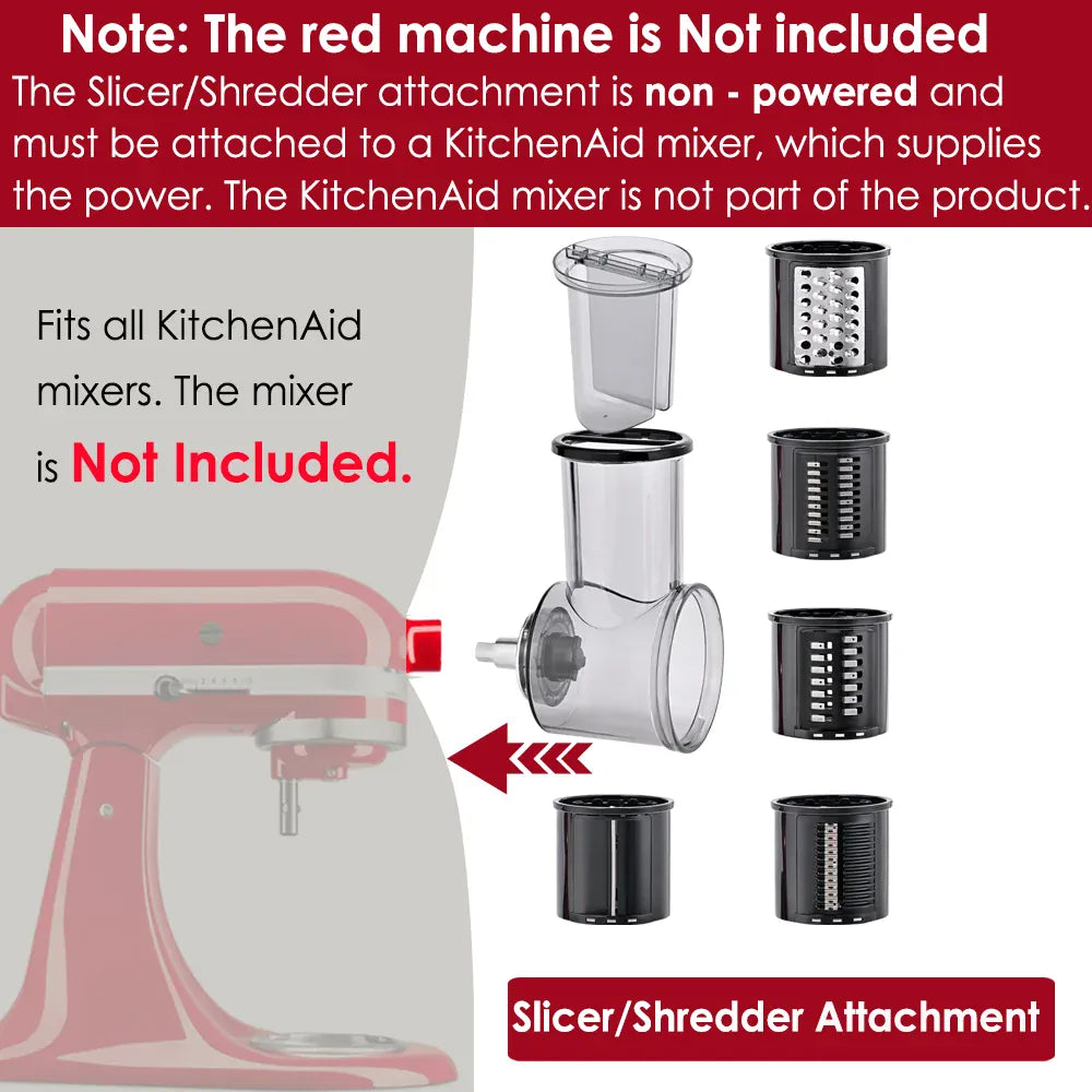 Kit Accessoires Trancheur & Déchiqueteur 5 Lames pour Robots KitchenAid KitchenAid
