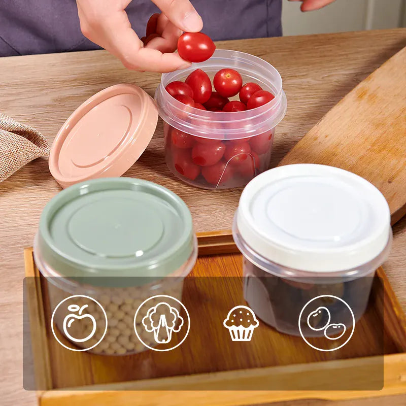 Boîte de Rangement Frigo Hermétique 500ml | 8 Pièces Empilables