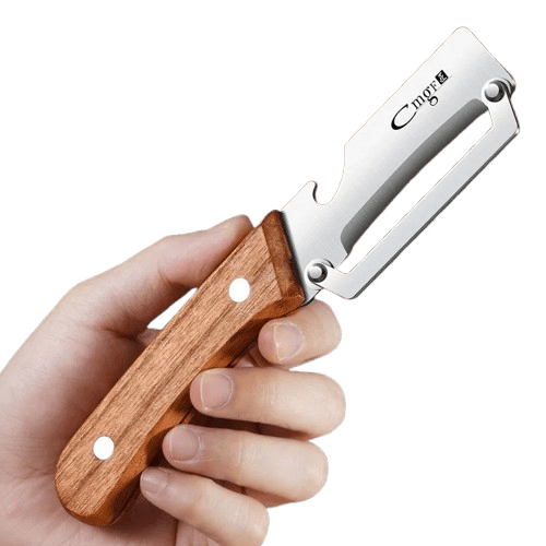 Éplucheur en Acier Inoxydable avec Poignée en Bois | Durable eplucheurs