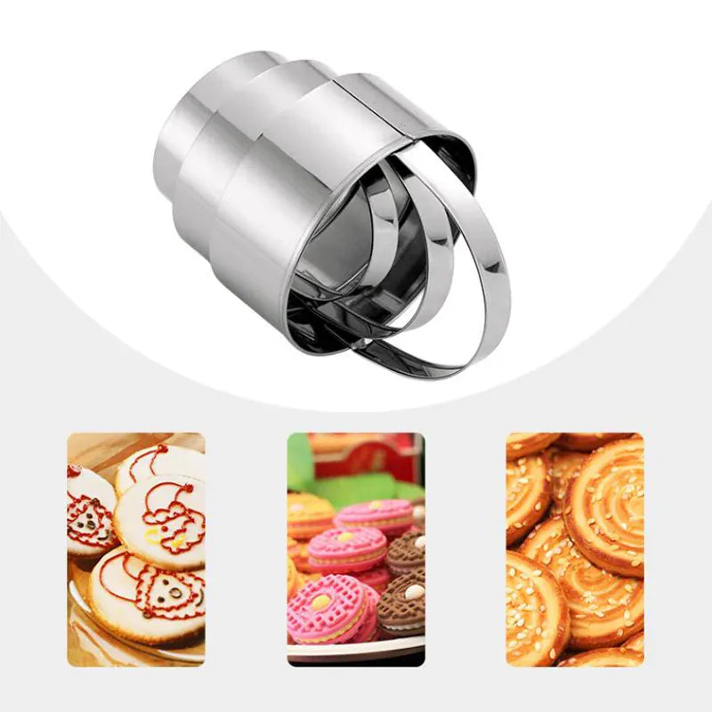 Set de 3 Emporte-Pièces en Acier Inox pour Biscuits et Pâtisseries emportepieces