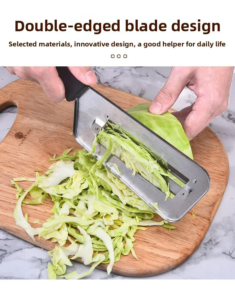Coupe-légumes Inox Multifonction | Slicer Lame Plate Acier 2 pièces Coupe Légumes
