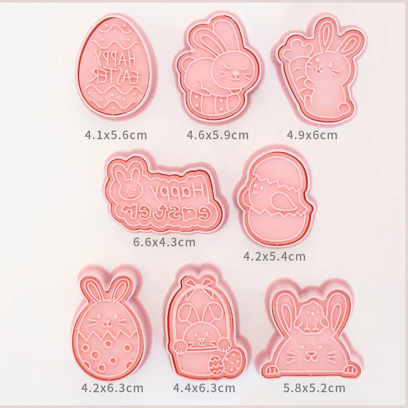 Emporte-pièces à Biscuits - Set de 8 Découpeurs en Plastique 3D emportepieces