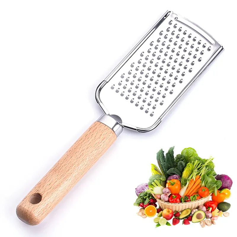 Râpe à Fromages et Légumes avec Poignée en Bois rape