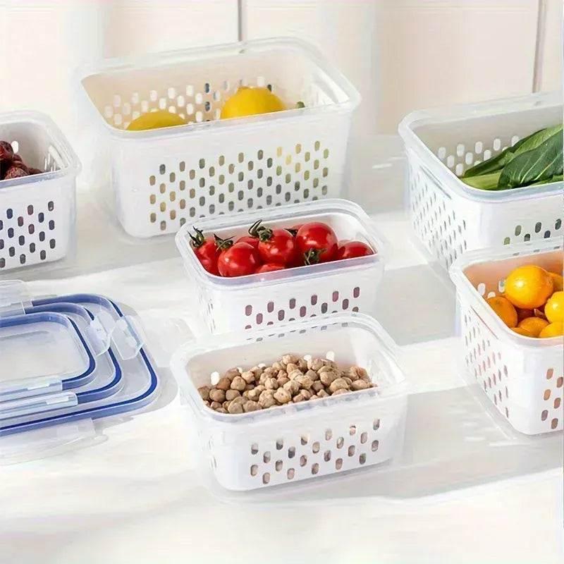 Bacs de Rangement Hermétiques Multiusages 4 Pièces pour Aliments