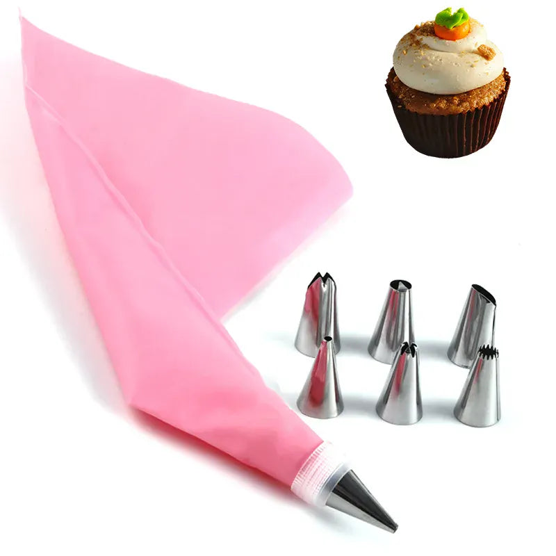 Kit de décoration de gâteaux 33 pièces en acier inoxydable et accessoires douillepoche