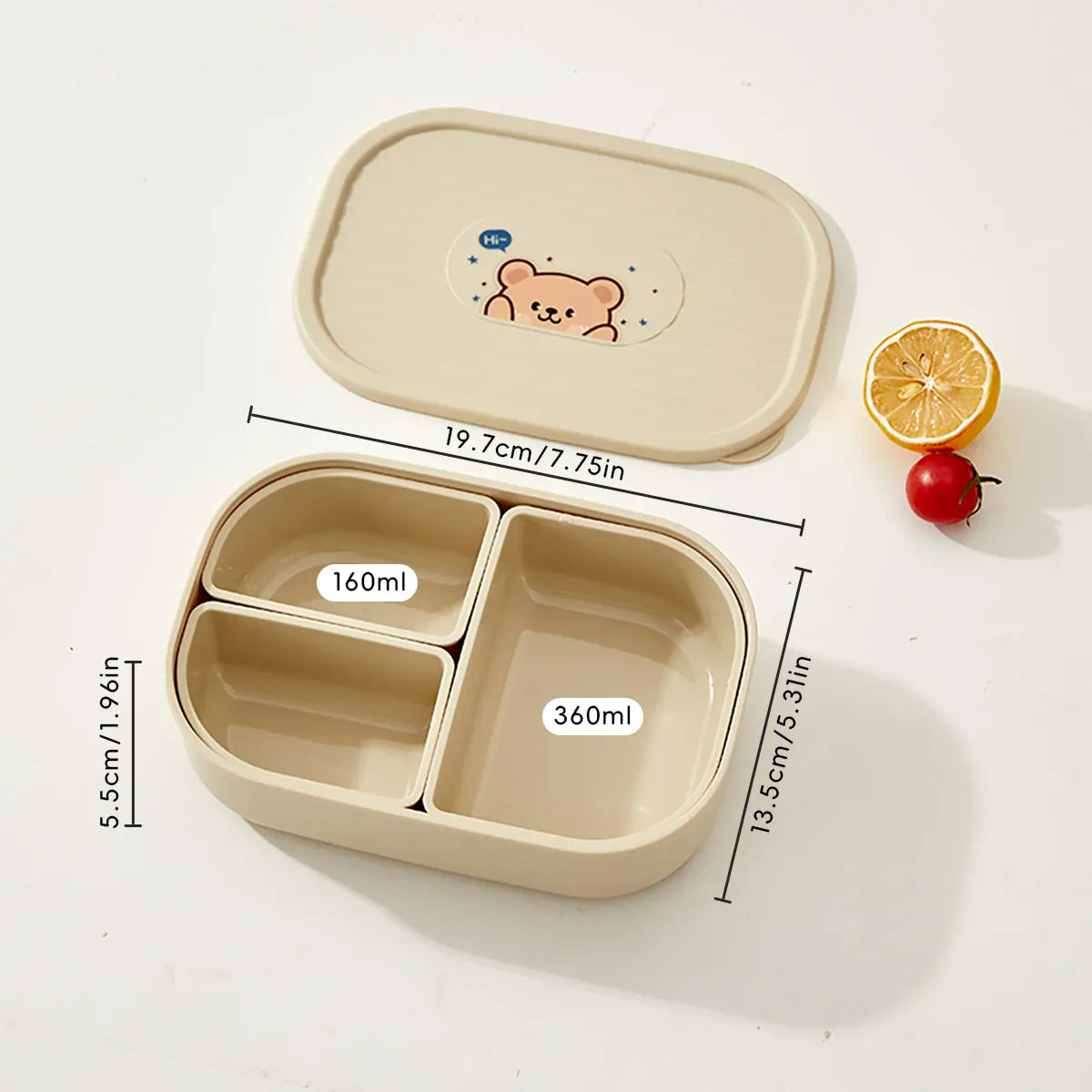 Ensemble Bento pour Enfant avec Sac Isotherme et Couverts Bento