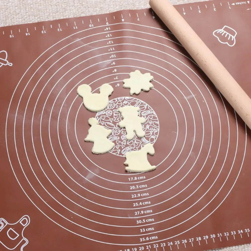 Tapis de cuisson en silicone alimentaire avec repères de mesure pour pâte et pâtisserie tapisdecuisson