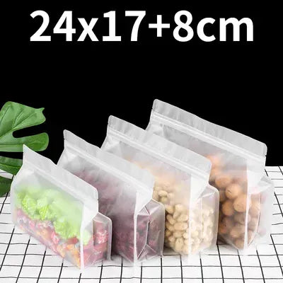 Sachets Zip Alimentaires Transparent Hermétiques - Lot de 50 pièces