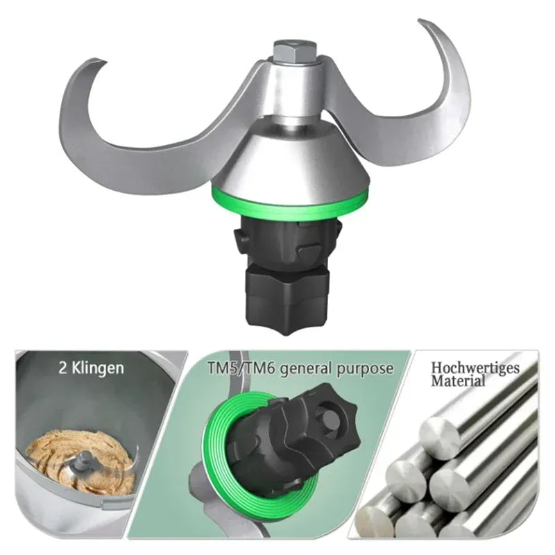 Lame Thermomix Inox pour TM5 TM6 - Remplacement Pâtisserie Thermomix