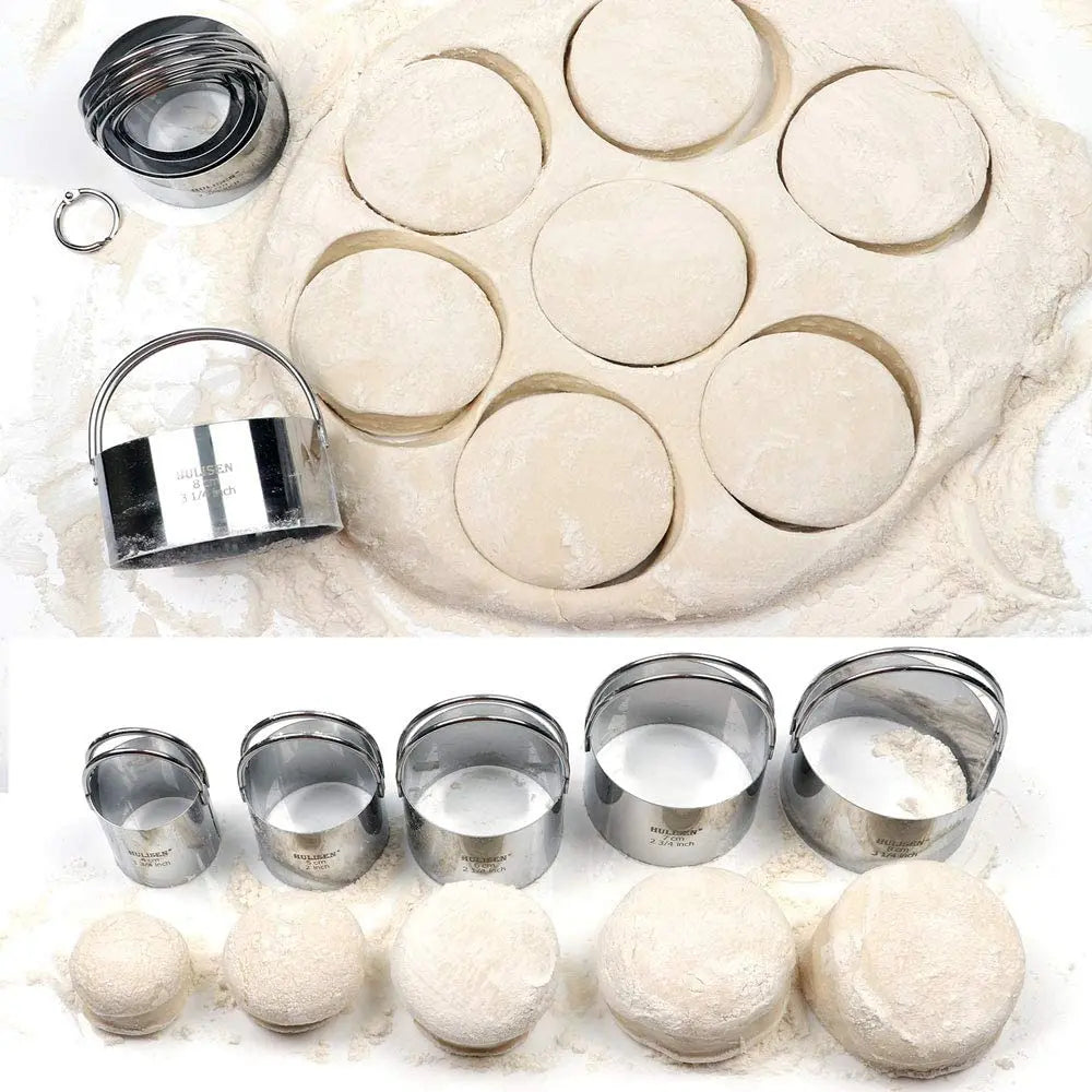 Emporte-pièces à biscuits en acier inoxydable - Set de 5 pièces emportepieces