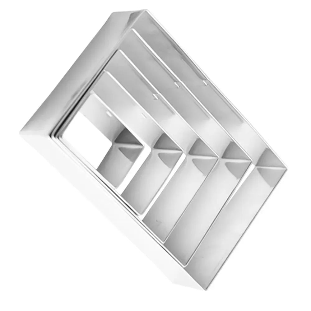 Emporte-pièces à biscuits en acier inoxydable - Set de 5 formes rectangulaires emportepieces