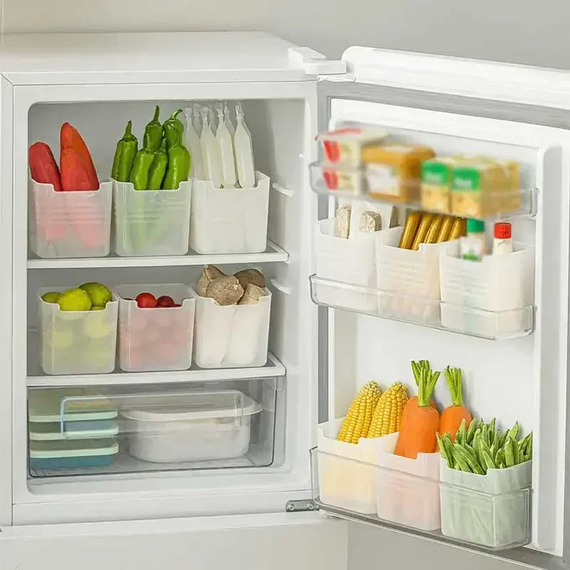Bac de Rangement Frigo 15 Pièces Organisateur Alimentaire Empilable
