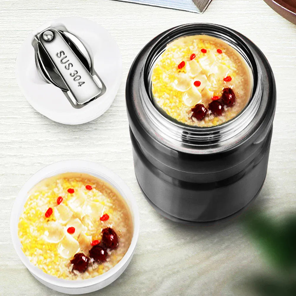 Thermos Alimentaire Inox 750ml | Conteneur Soupe avec Cuillère lunchbox