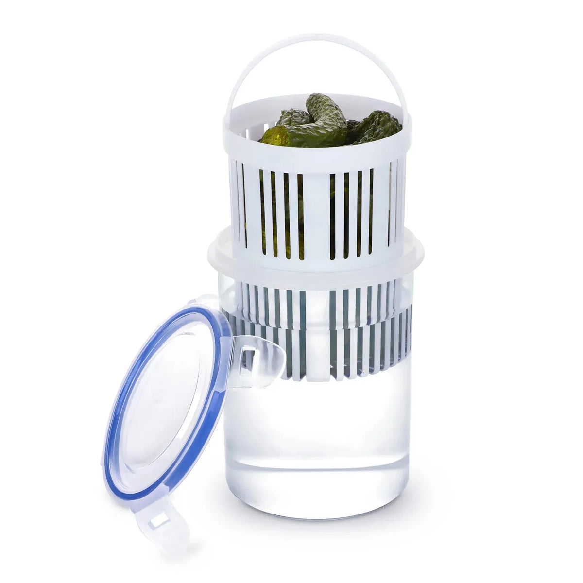 Bocal de Conservation avec Filtre pour Cornichons | 1,5 L Hermétique
