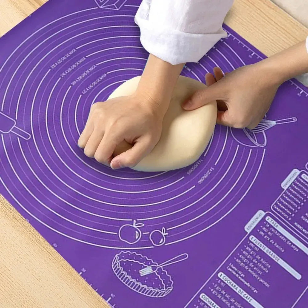 Tapis de cuisson en silicone alimentaire avec repères de mesure pour pâte et pâtisserie tapisdecuisson