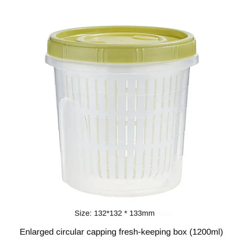 Boîte de Rangement Frigo Hermétique 700ml avec Grille Égouttoir
