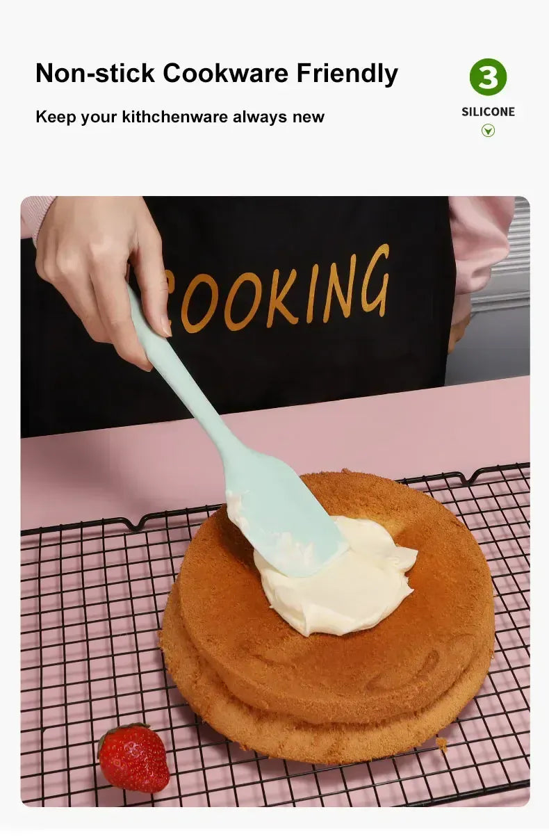 Set Ustensiles Silicone 6 pièces pour Pâtisserie | Résistants à la Chaleur spatule en silicone