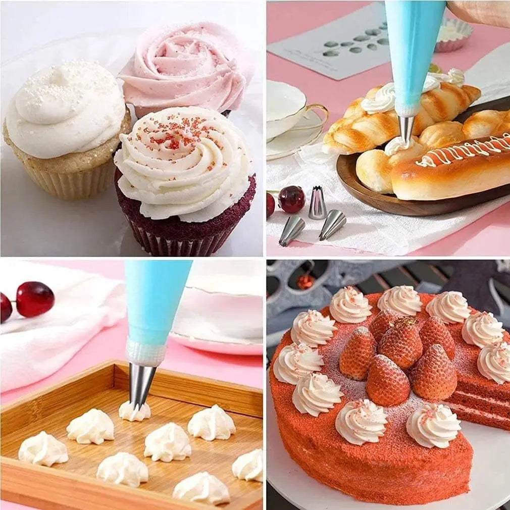Set de Poches à Douille en Silicone avec 20 Accessoires pour Pâtisserie douillepoche
