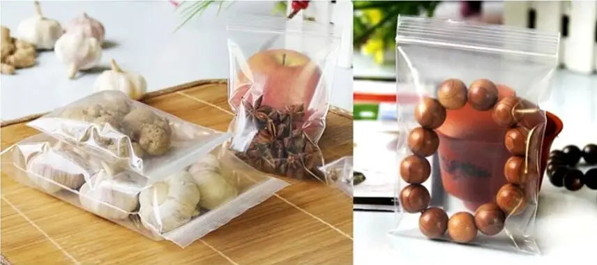 Sachets Zip Alimentaires Hermétiques - Lot de 50 pièces 20x30 cm