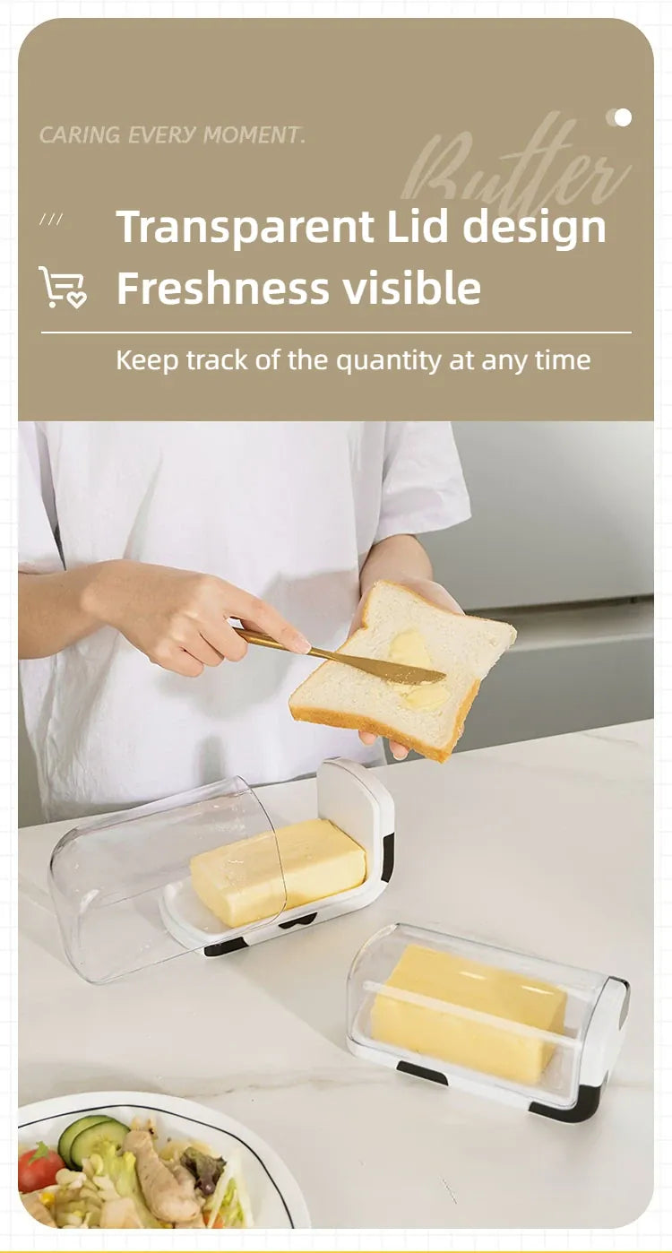 Boîte de Conservation avec Couvercle pour Beurre et Fromage