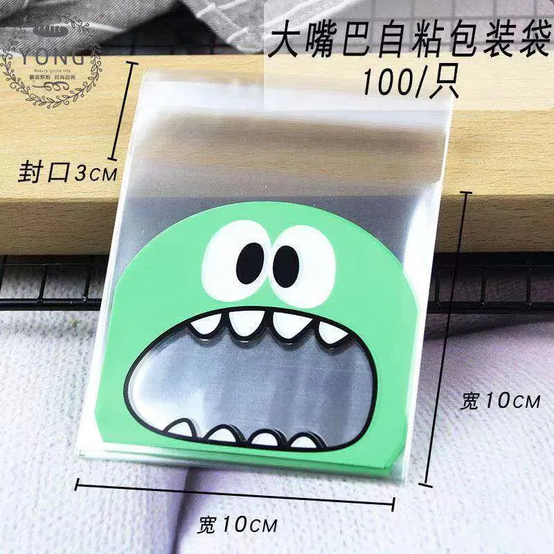 Sachets Emballage Apéritif Cartoon Lot de 100 Pièces 10x15cm