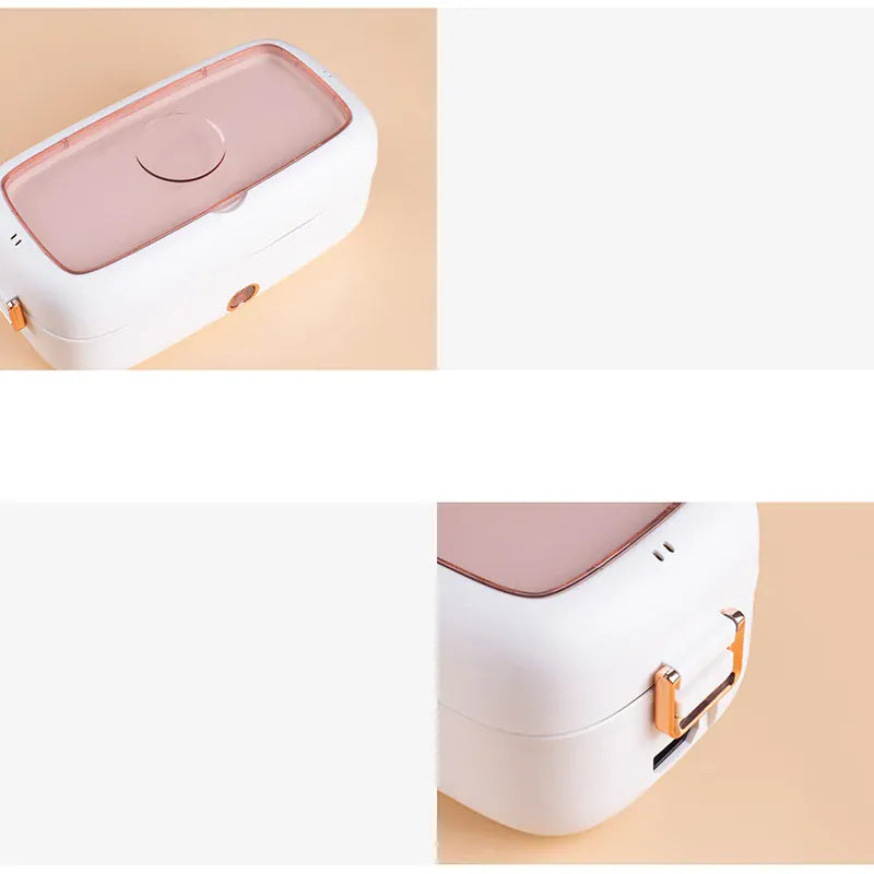 Lunch Box Chauffante Électrique 800 ml — Cuve Inox, 70 °C, USB et Secteur 220 V lunchboxchauf