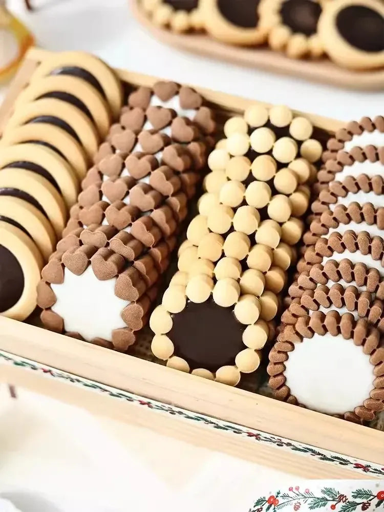 Emporte-pièces à biscuits en métal - Set de 3 modèles floraux emportepieces