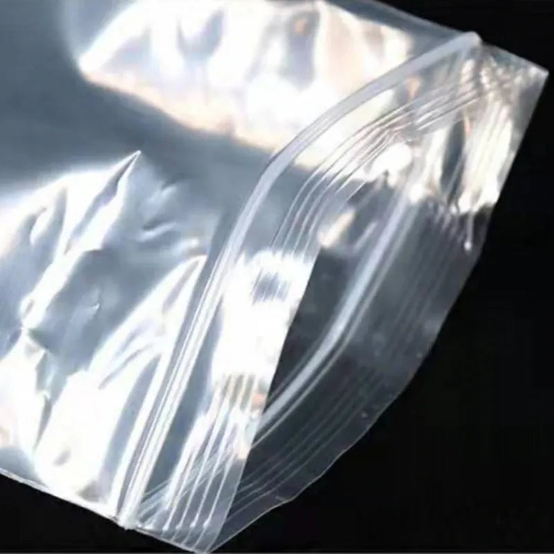sachets zip en plastique transparent
