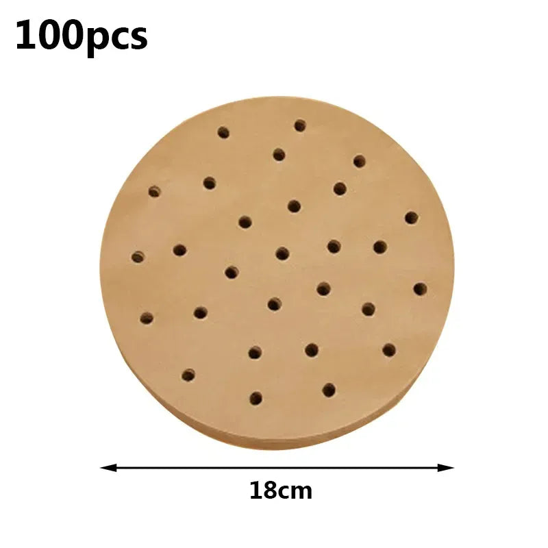 Papier Cuisson Air Fryer Jetable Antiadhésif Lot de 100 Pièces Air Fryer