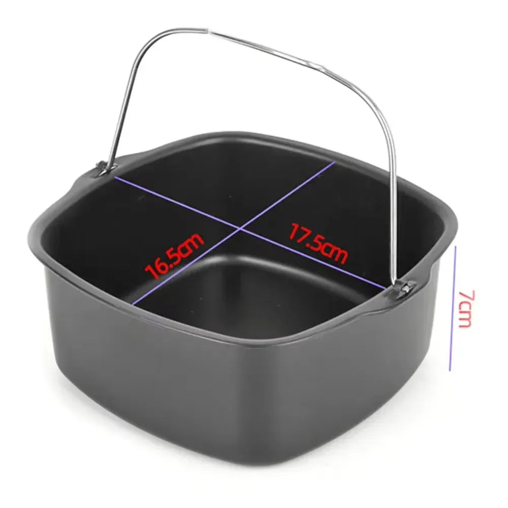 Moule Antiadhésif Carré pour Friteuse Air Fryer - 20 cm Air Fryer