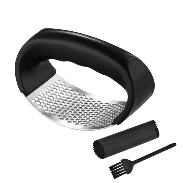 Presse-Ail Inox Manuel avec Éplucheur | Outil de Cuisine Pratique presseail