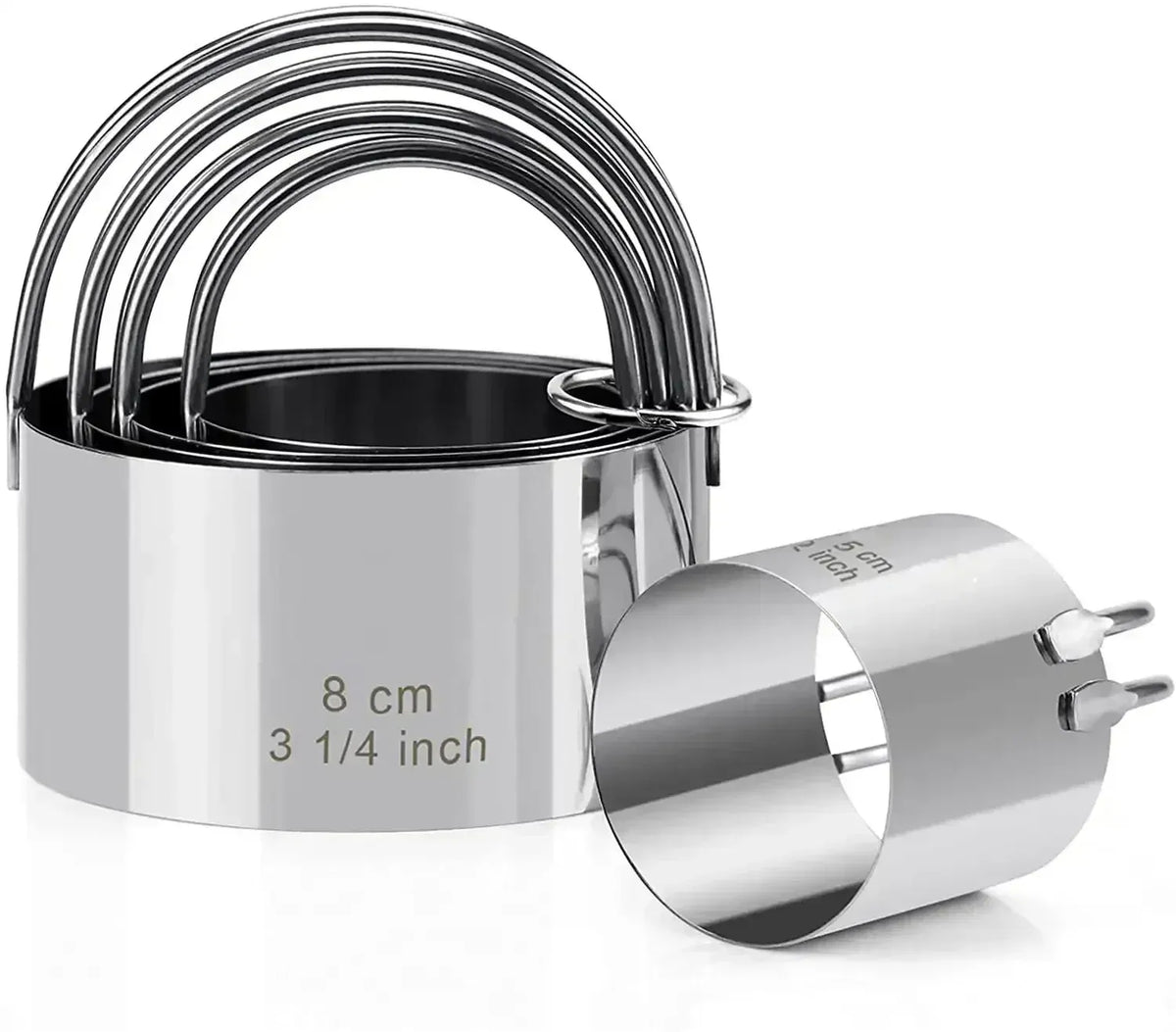 Emporte-pièces à biscuits en acier inoxydable - Set de 5 pièces emportepieces