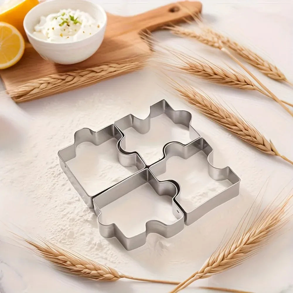 Emporte-pièces en Acier Inoxydable - Set de 4 Pour Gâteaux et Biscuits emportepieces
