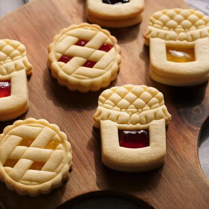 Emporte-pièces en plastique pour biscuits en forme de tartes - 3D Noël emportepieces