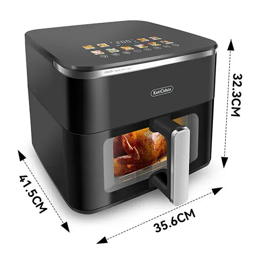 Air Fryer 11L 2000W Écran Tactile et Hublot Visible airfryers