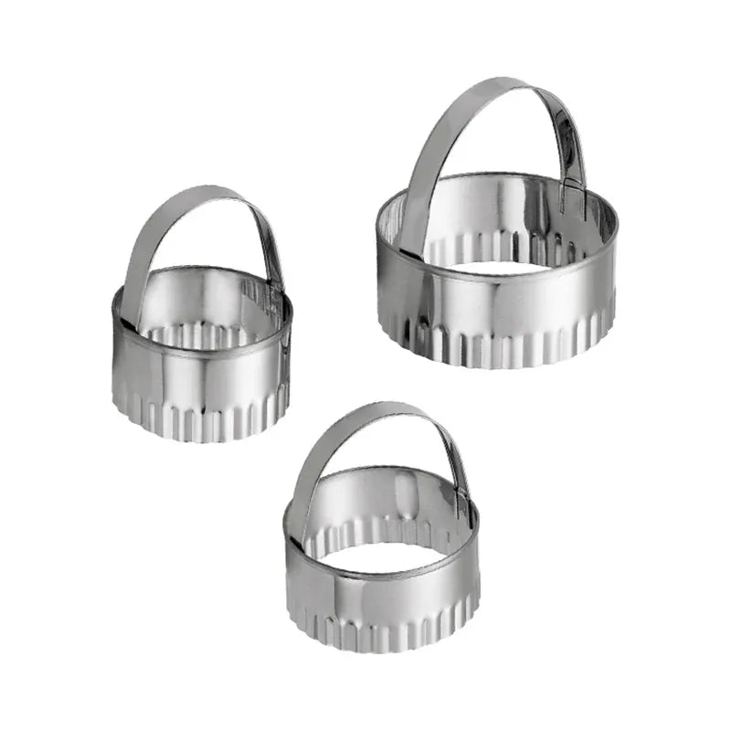 Set de 3 Emporte-Pièces en Acier Inox pour Biscuits et Pâtisseries emportepieces