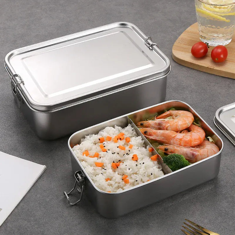 LunchBox Inox 850ml avec Compartiments Amovibles Lunchbox