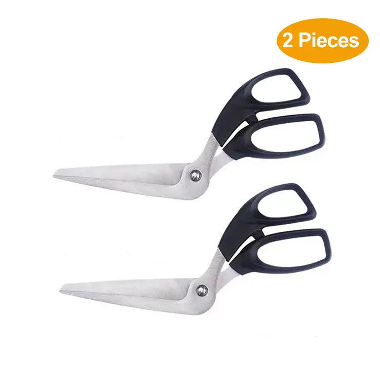 Ciseaux à pizza en inox avec spatule et coupe-pizza 2 pièces ciseaux