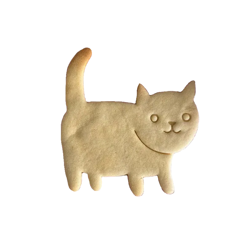 Emporte-pièces à biscuits chat - Set de 4 moules 3D en plastique emportepieces