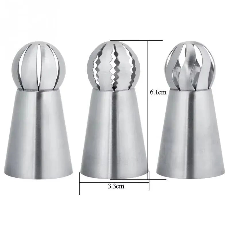 Douilles à Pâtisserie en Acier Inoxydable - Set de 6 Piping Russe douillepoche