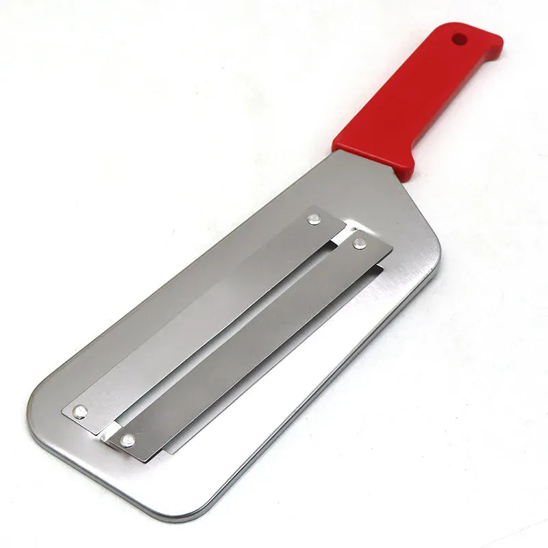 Coupe-légumes Inox Multifonction | Slicer Lame Plate Acier 2 pièces Coupe Légumes